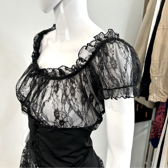 Coquette Corset Waist XL Lace Baby Doll Lingerie - Picture 5 of 15